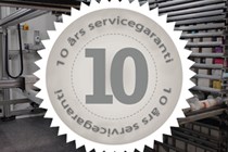 10 års servicegaranti driftsikker, support årligt dansk service