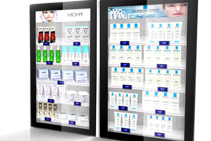 Virtuelle interaktive varehylder, ingen opfyldning undgå tyveri apotek